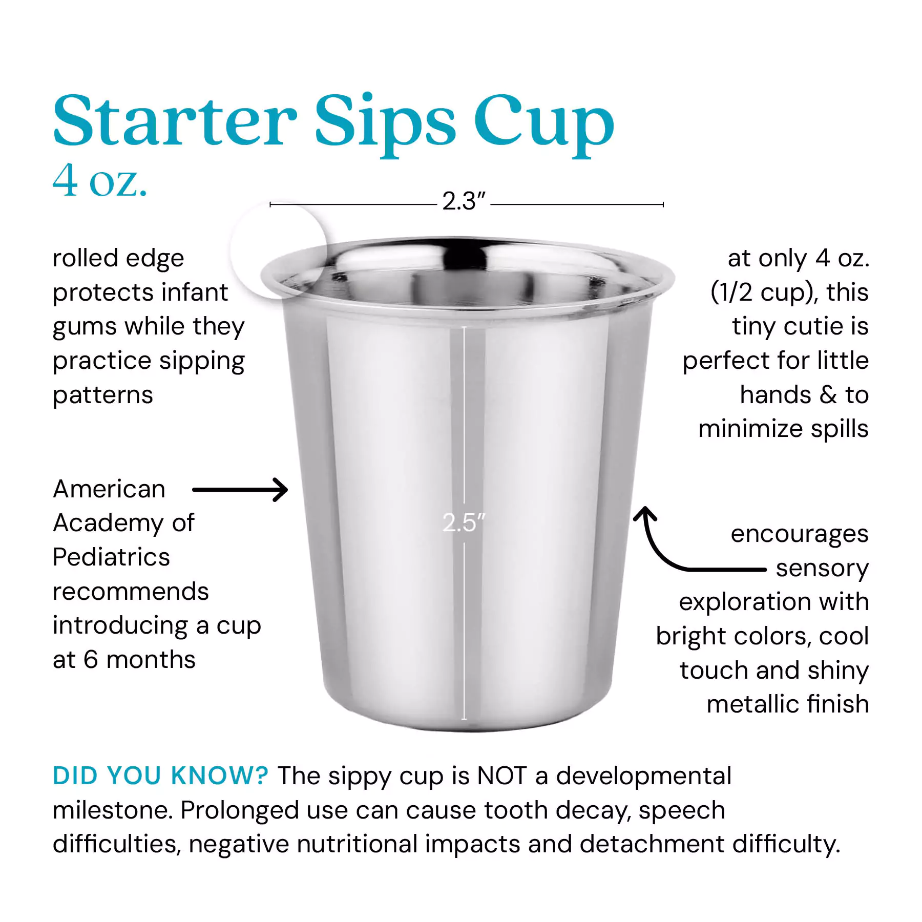 Starter Sips Cups - 4 oz (Set of 2) - Image 3
