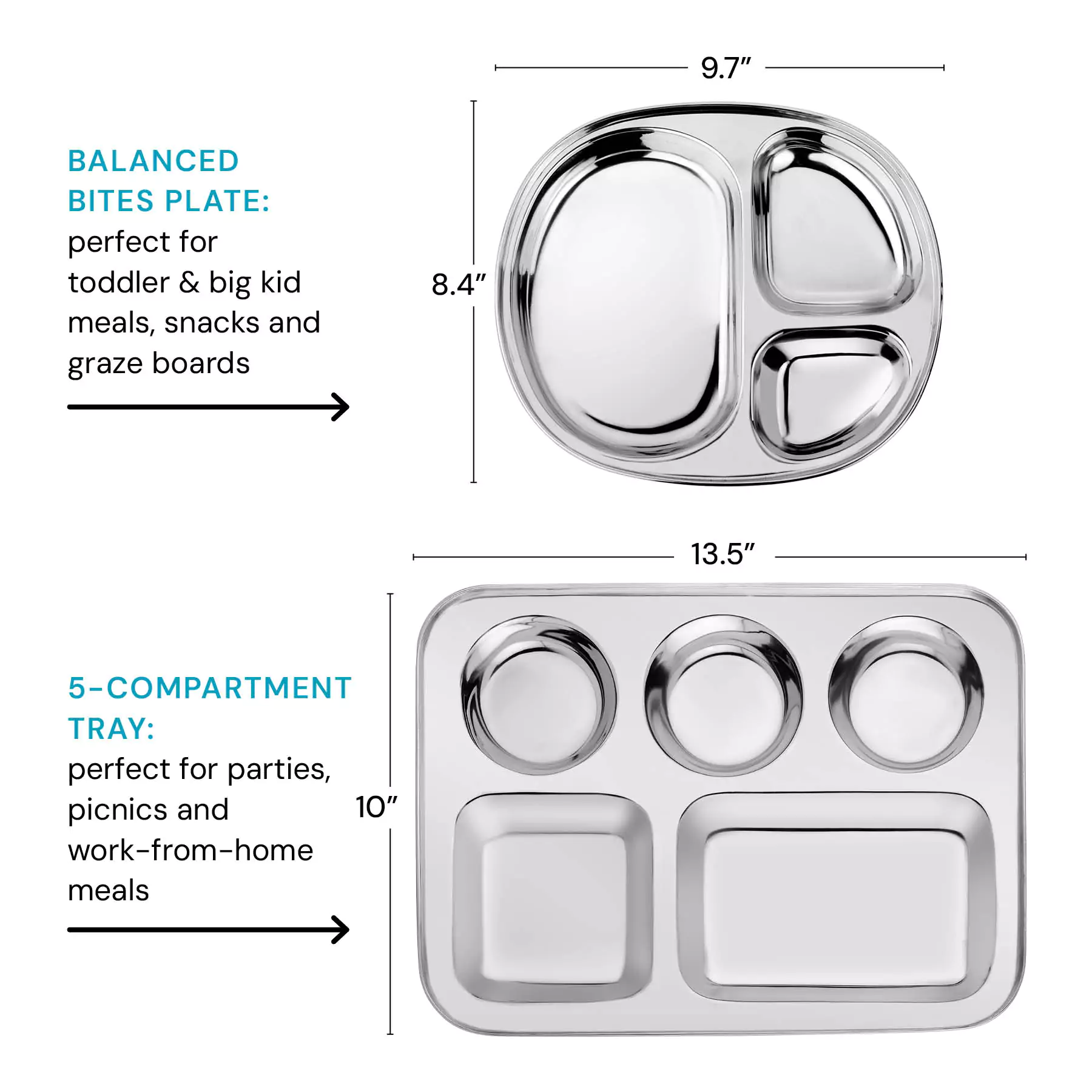 Balanced Bites Divided Plates (Set of 4) - Image 7