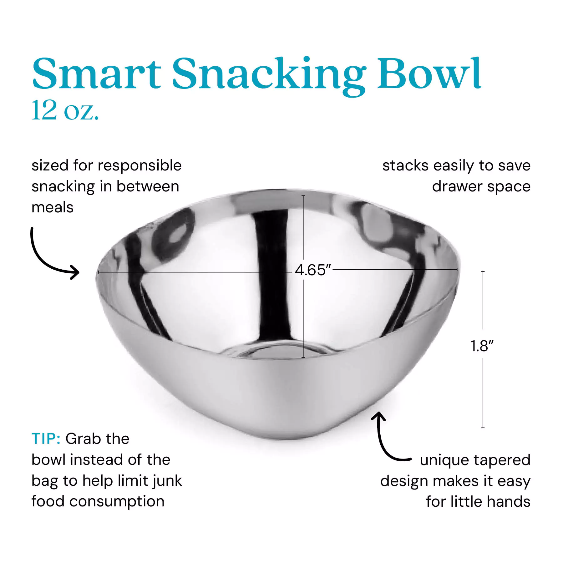 Smart Snacking Bowls - 12 oz (Set of 4) - Image 3