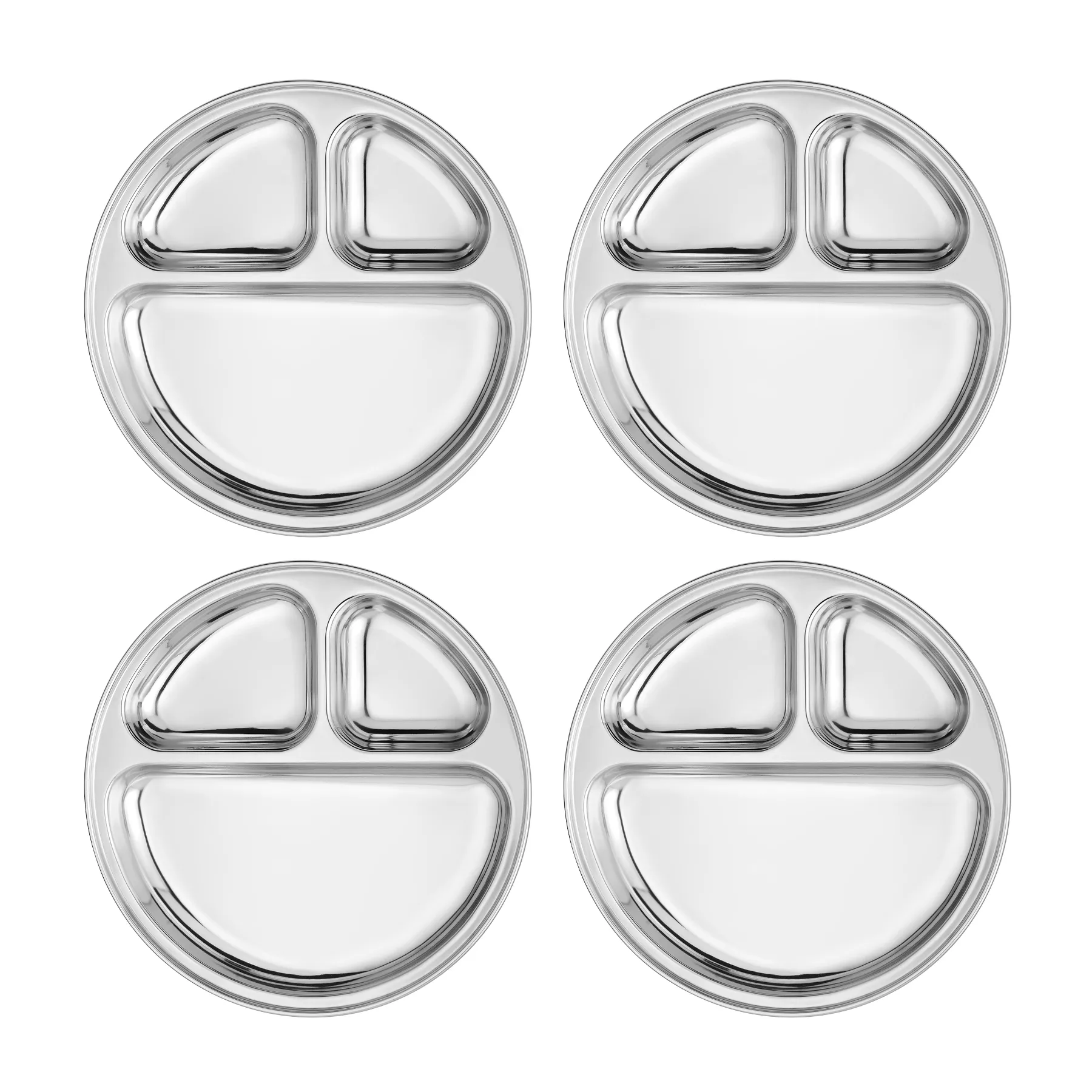 Essentials Divided Plates (Set of 4)
