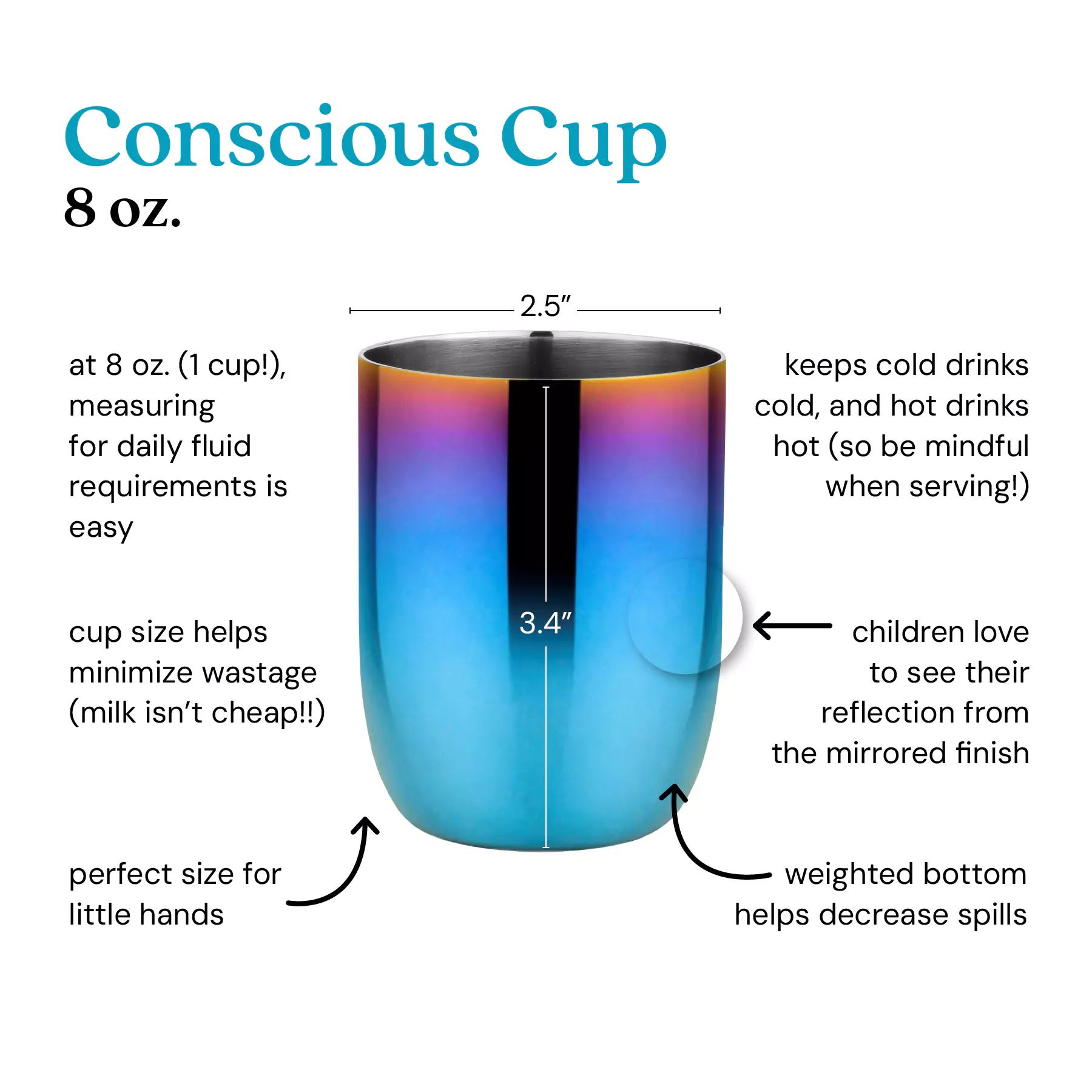 Conscious Cups - 8 oz (Set of 4) - Image 3