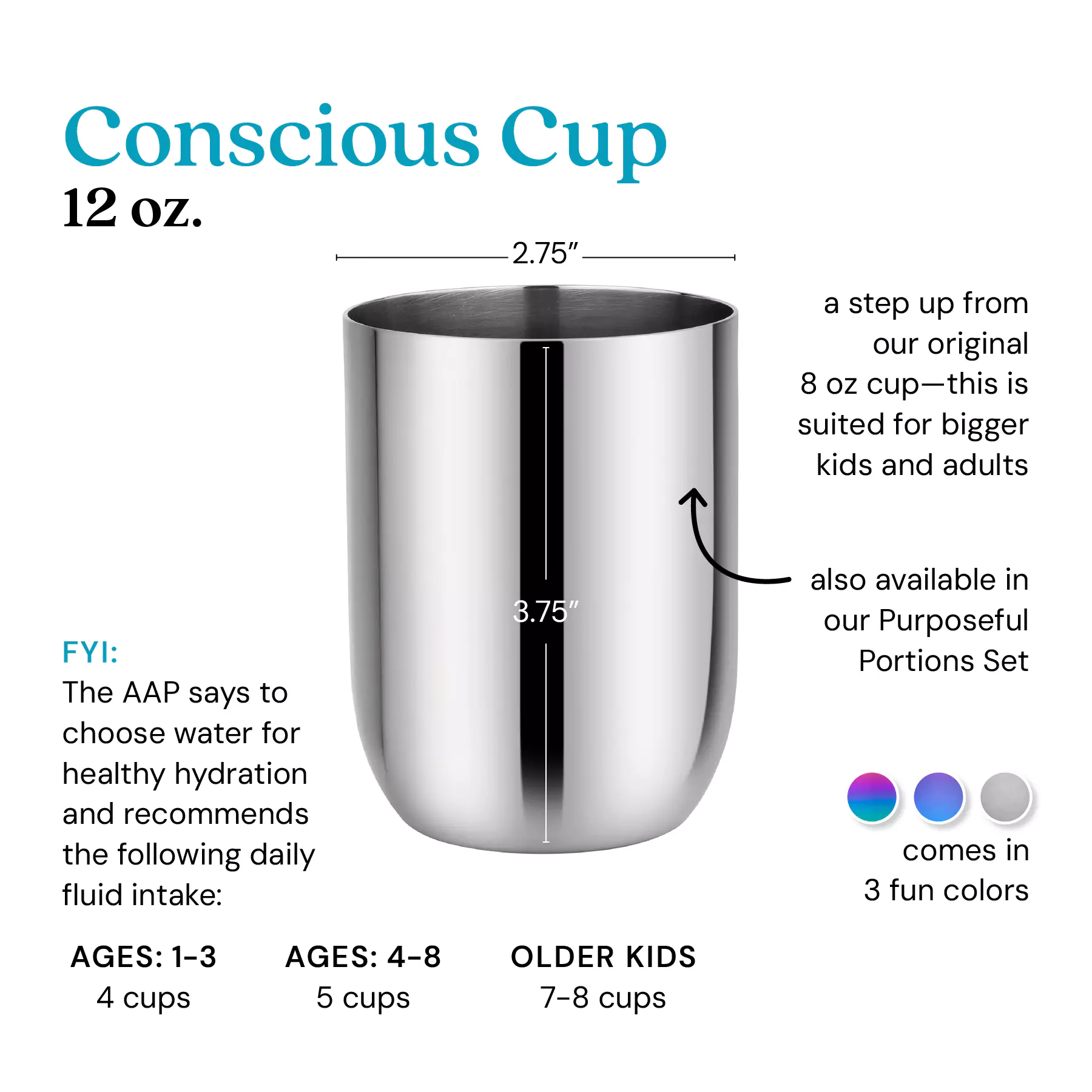 Conscious Cups - 12 oz (Set of 4) - Image 3